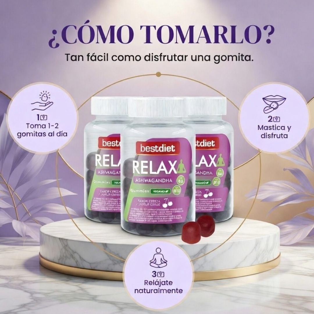 RELAJATE. DUERME MEJOR. VIVE SIN ESTRES.Con Gominolas RELAX